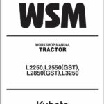 Kubota L2250, L2550 GST, L8250 GST, L3250 Tractor Workshop Repair Manual