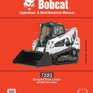 Bobcat T595 Compact Track Loader Service Repair Manual - Image 2