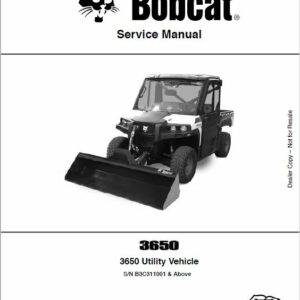 Bobcat 3650 Toolcat Utility Vehicle Service Repair Manual - Image 2