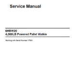 Toyota 6HBW20 Powered Pallet Walkie Service Repair Manual - Image 2