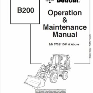 Bobcat B200 Loader Service Repair Manual - Image 2