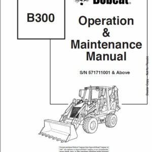 Bobcat B300 Loader Service Repair Manual - Image 2