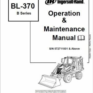 Bobcat BL370 (B-Series) Loader Service Repair Manual - Image 2