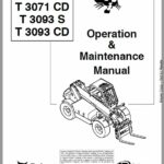 Bobcat T3071, T3071CD, T3093S, T3093CD versaHANDLER Telescopic Operation Manual