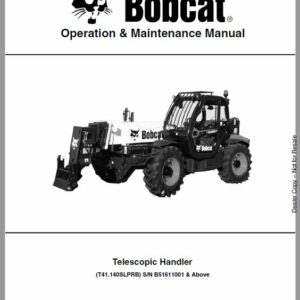 Bobcat T40.180, T41.140 versaHANDLER Telescopic Service Repair Manual - Image 2