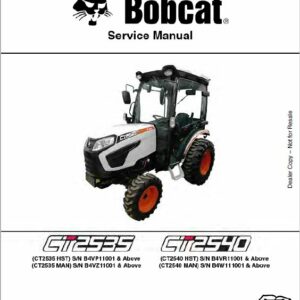 Bobcat CT2025, CT2035, CT2535, CT2540 Tractor Service Repair Manual - Image 2