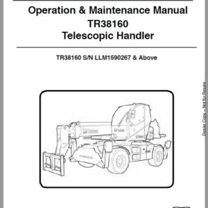 Bobcat TR38160, TR38160 EVO versaHANDLER Telescopic Service Repair Manual - Image 2