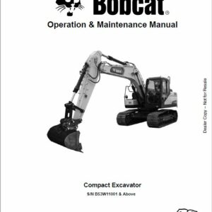 Bobcat E165 Compact Excavator Service Repair Manual - Image 2