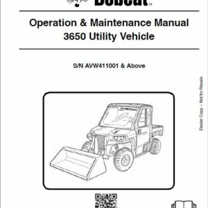 Bobcat 3650 Toolcat Utility Vehicle Service Repair Manual - Image 3