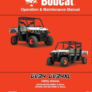 Bobcat UV34, UV34XL Utility Vehicle Service Repair Manual - Image 4