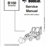 Bobcat B100 Loader Service Repair Manual - Image 3