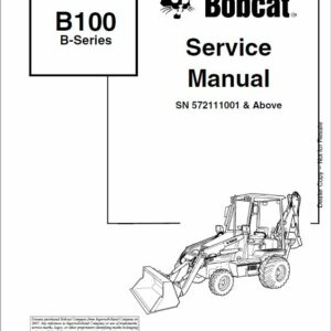 Bobcat B100 Loader Service Repair Manual - Image 3