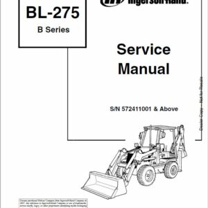 Bobcat BL275 Loader Service Repair Manual - Image 3