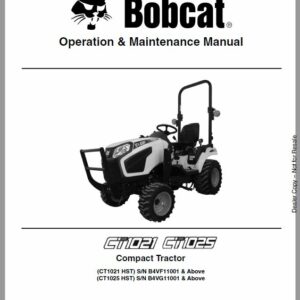 Bobcat CT1021, CT1025 Compact Tractor Service Manual - Image 3