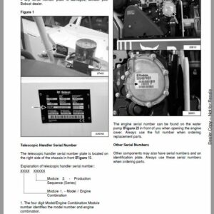 Bobcat T35.120SL MP versaHANDLER Telescopic Service Repair Manual - Image 3