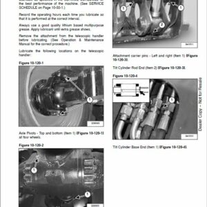 Bobcat T35.130, T35.130S, T35.140, T35.140S versaHANDLER Telescopic Service Repair Manual - Image 3