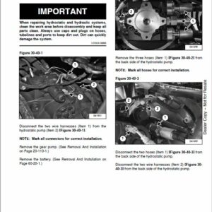 Bobcat T40.180, T41.140 versaHANDLER Telescopic Service Repair Manual - Image 3