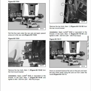 Bobcat TL43.80, TL43.80X, TL43.80X2 versaHANDLER Telescopic Service Repair Manual - Image 3