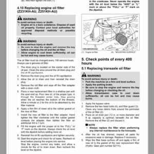 Kubota Z231BR-AU, Z231KH-AU, Z251BR-AU, Z251KH-AU Mower Repair Manual - Image 3