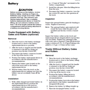 Toyota 7HBW30, 7HBE30, 7HBE40, 7HBC30, 7HBC40, 7TB50 Pallet Trucks Repair Manual - Image 3