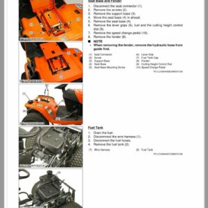 Kubota GR2120, GR2120-AU Lawn Mower Workshop Service Repair Manual - Image 4