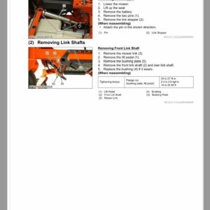 Kubota Z122E-AU, Z121S-AU, Z125E-AU, Z125S-AU Mower Workshop Repair Manual - Image 4