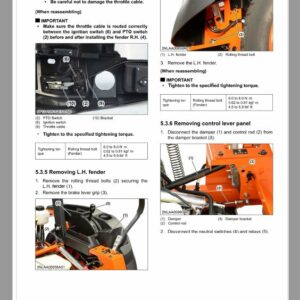 Kubota Z231BR-AU, Z231KH-AU, Z251BR-AU, Z251KH-AU Mower Repair Manual - Image 4