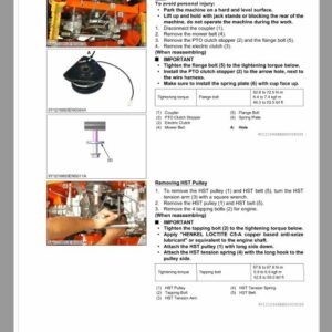 Kubota ZG124E, ZG123S, ZG127E, ZG127S Mower Workshop Repair Manual - Image 4