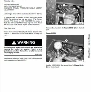 Bobcat B300 Loader Service Repair Manual - Image 5