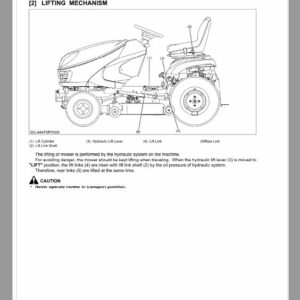 Kubota GR2100 Lawn Mower Workshop Service Repair Manual - Image 5