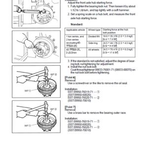 Toyota 7FB20, 7FBH20, 7FB25, 7FBH25, 7FB30, 7FBJ35 Forklift Repair Manual - Image 3