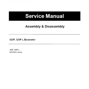 Caterpillar CAT 323F, 323F L Excavator Service Repair Manual (KBY00001 and up)