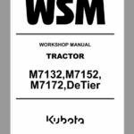 Kubota M7132, M7152, M7172 Tractor Workshop Service Repair Manual