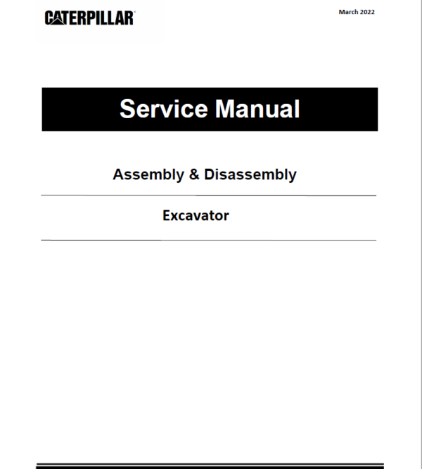 Caterpillar Excavator Manual