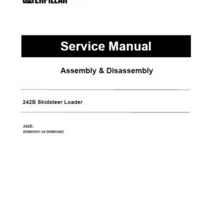 Caterpillar CAT 242B Skidsteer Loader Service Repair Manual (BXM00001 till 05482)