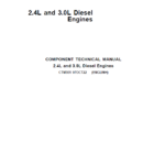 John Deere 2.4L & 3.0L Diesel Engines Repair Service Manual (CTM301)