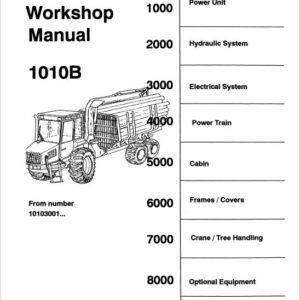 Timberjack 1010B Forwarder Repair Service Manual