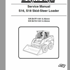 Bobcat Earthforce S16, S18 Skid-Steer Loader Service Repair Manual - Image 2