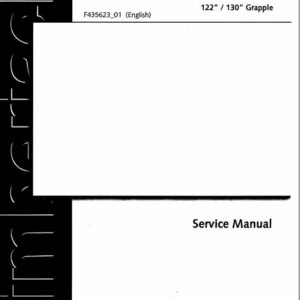 Timberjack 122, 130 Grapple Service Repair Manual