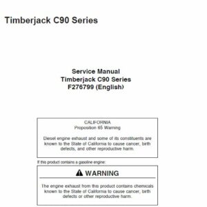 Timberjack C90 Series Delimber Service Repair Manual