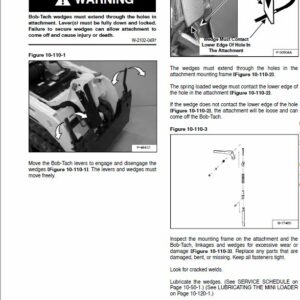 Bobcat MT85 Mini Track Loader Service Repair Manual - Image 2