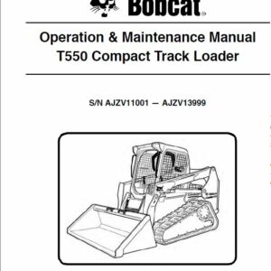 Bobcat T550 Compact Track Loader Service Repair Manual - Image 3