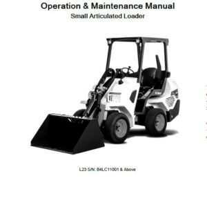 Bobcat L23 Small Articulated Loader Service Repair Manual - Image 4