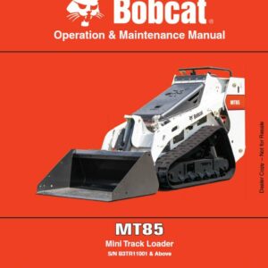 Bobcat MT85 Mini Track Loader Service Repair Manual - Image 4