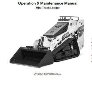 Bobcat MT100 Mini Track Loader Service Repair Manual - Image 4