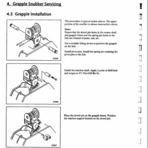 Timberjack 122, 130 Grapple Service Repair Manual - Image 4