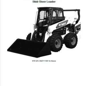 Bobcat S76 Skid-Steer Loader Service Repair Manual - Image 5