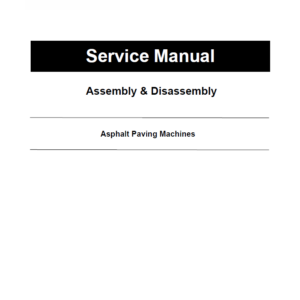 Caterpillar CAT AP-655D Asphalt Paver Service Repair Manual (MAN00001 and up) - Image 1