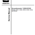 Toro Groundsmaster 3280-D, 3320 Service Repair Manual