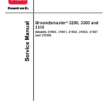 Toro Groundsmaster 3200, 3300, 3310 (31900, 31901, 31902, 31903, 31907, 31709) Service Repair Manual